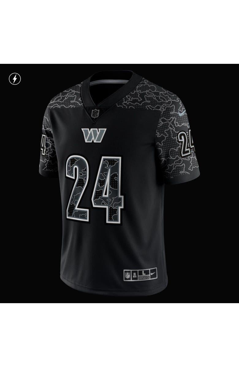 Nike Men's Nike Antonio Gibson Black Washington Commanders RFLCTV Limited Jersey, Alternate, color, 
