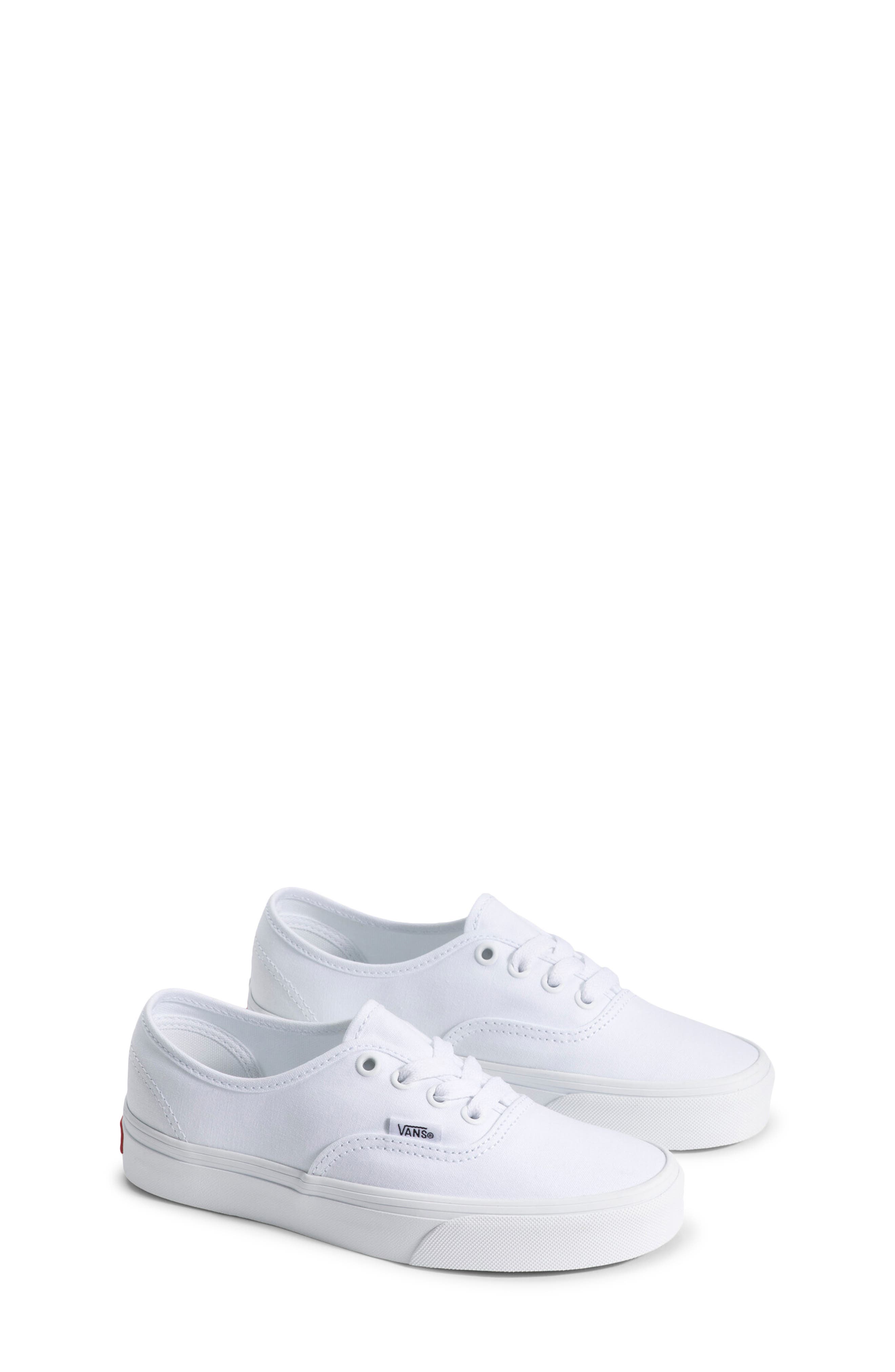Kids' Authentic Sneaker, Main, color, TRUE WHITE