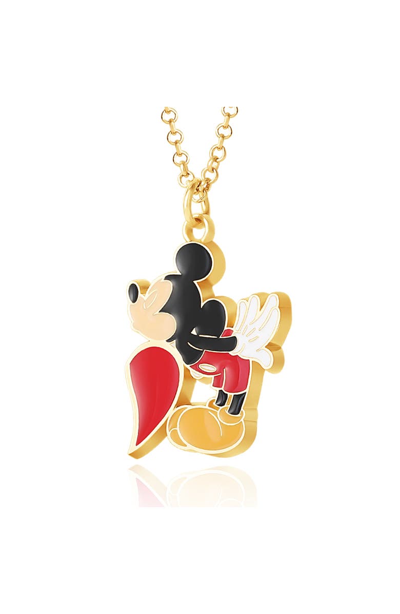 Disney Minnie & Mickey Mouse Couples Necklace for Him and Her, 16"+3", Alternate, color, Multi