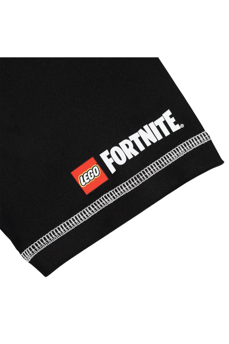 Fortnite Short Sleeve Rash Guard and Swim Trunks Set, Alternate, color, Fortnite Blue