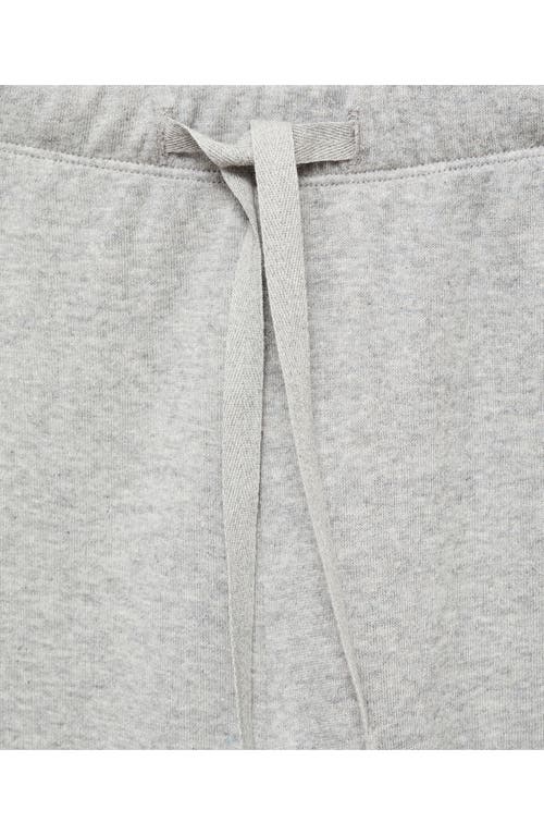 Mango Double Face Cotton Blend Pajama Pants In Grey