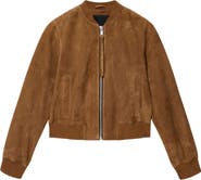 AllSaints Orten Suede Bomber Jacket
