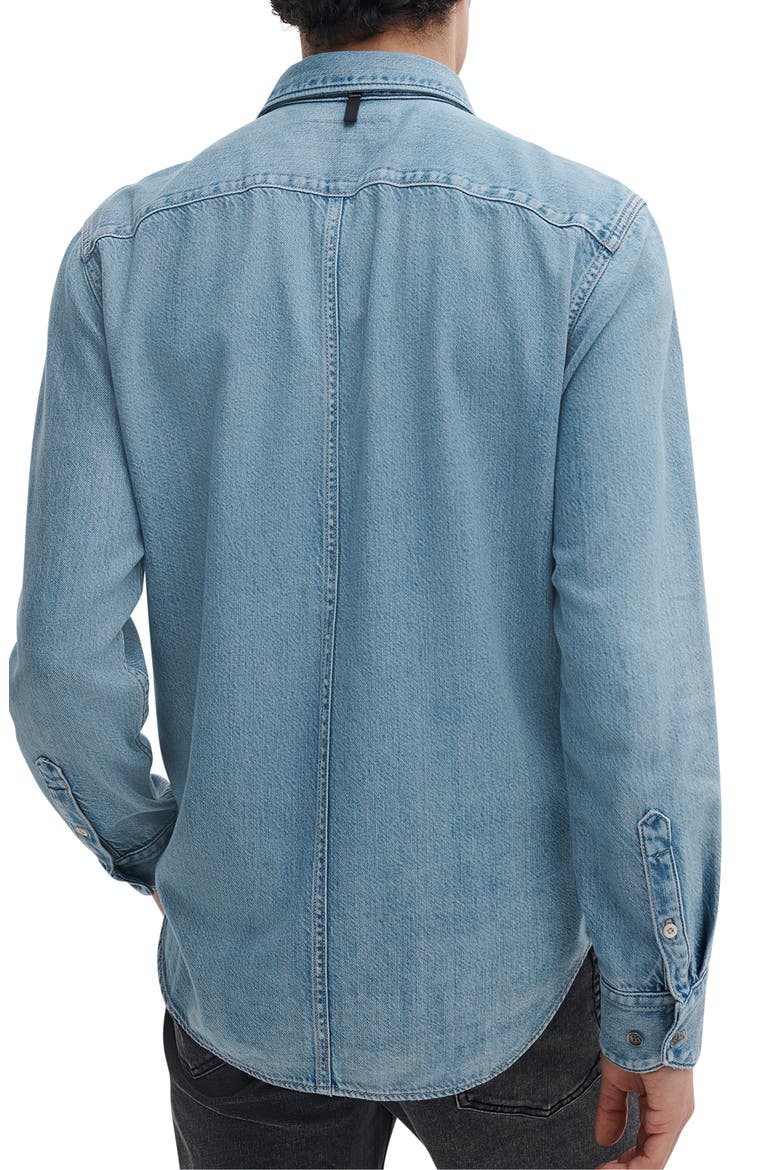 Tomlin Trim Fit Denim Button-Up Shirt, Alternate, color, CONRAD