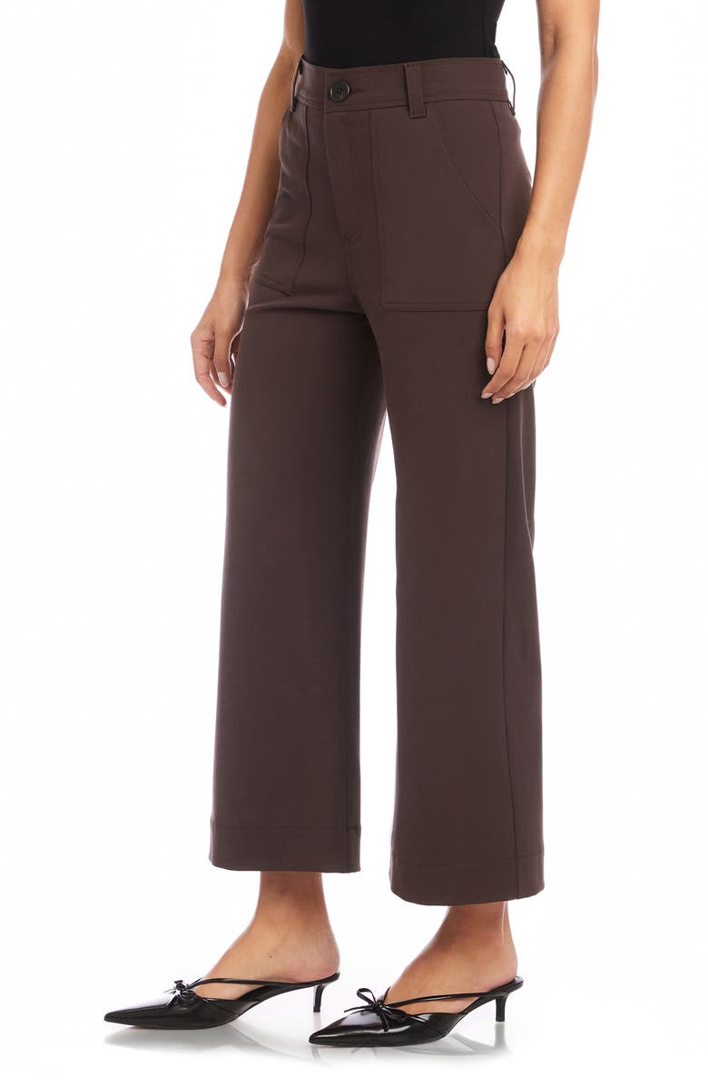 FIFTEEN TWENTY Rylee Stretch Twill Wide Leg Crop Pants, Alternate, color, 