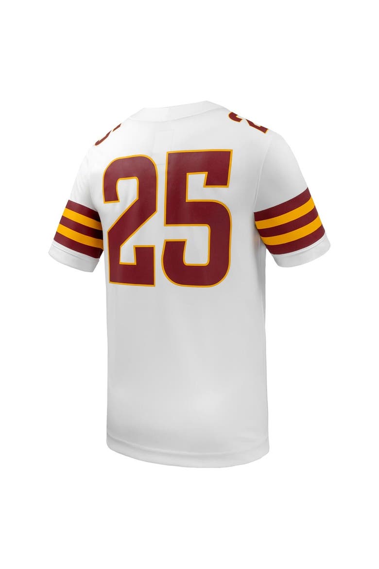 Men's Nike #25 White Iowa State Cyclones Untouchable Replica Game Jersey, Alternate, color, White