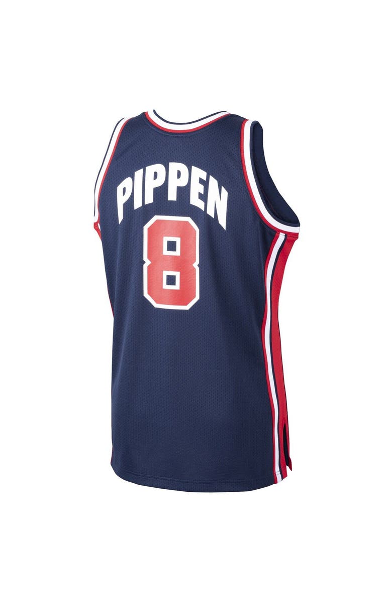 Mitchell & Ness Men's Mitchell & Ness Scottie Pippen Navy USA Basketball Home 1992 Dream Team Authentic Jersey, Alternate, color,