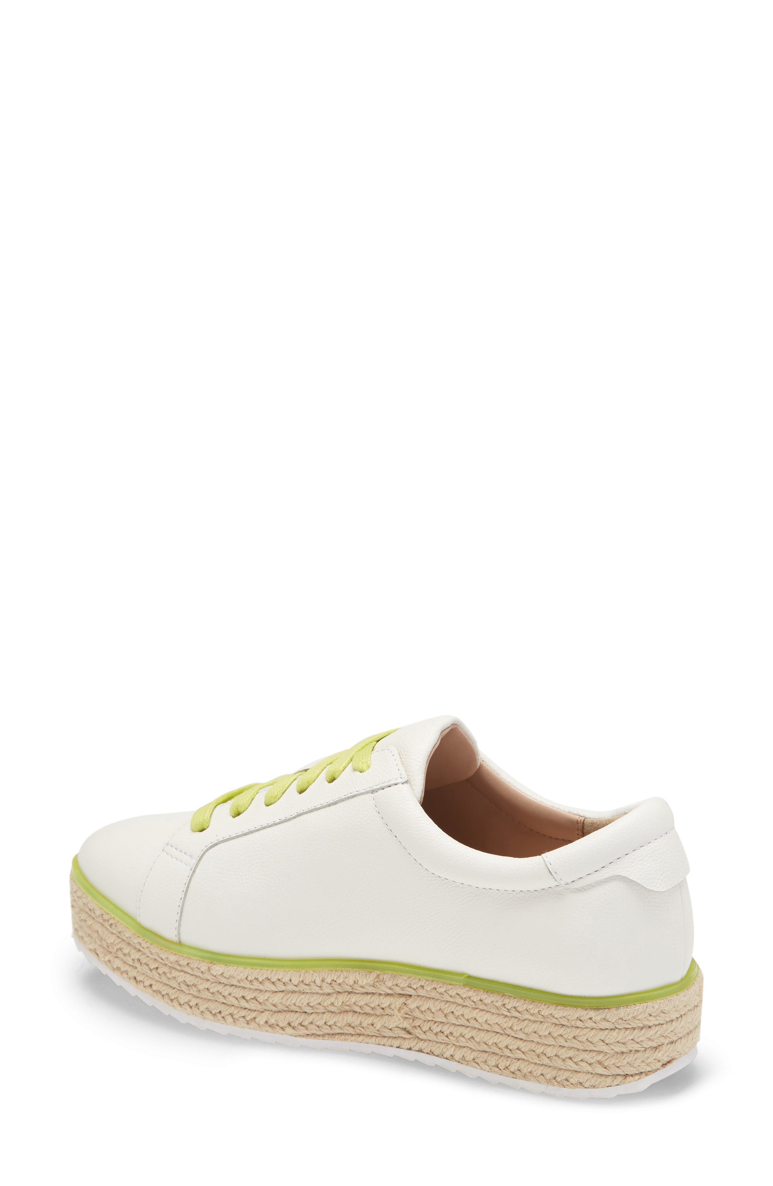 x Atlantic-Pacific Theodora Platform Sneaker, Alternate, color, WHITE TUMBLED LEATHER