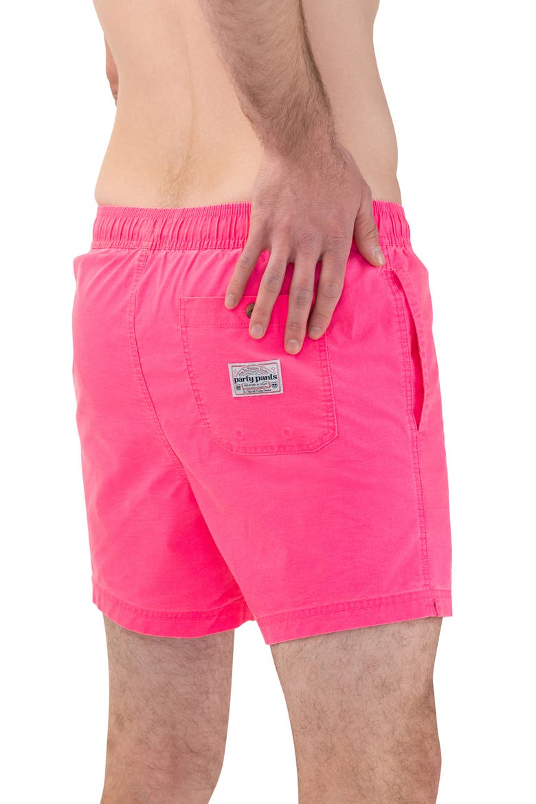 Solid Vintage Volley Swim Shorts, Alternate, color, PINK