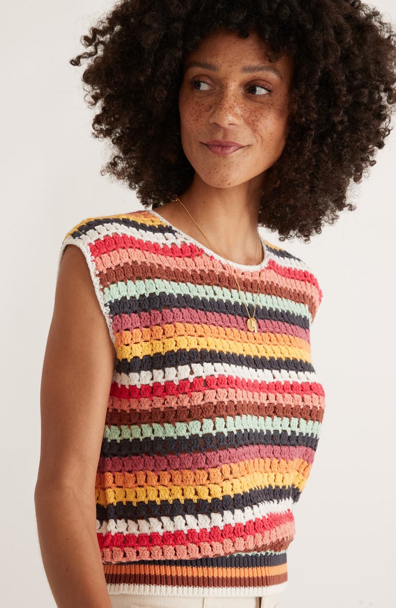 Marine Layer Faye Crochet Dolman Sleeve Top, Alternate, color, 
