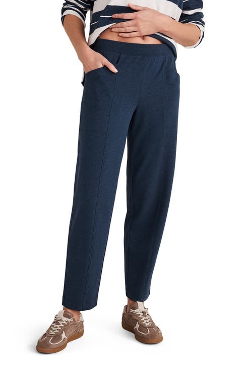 Organic Cotton Interlock Barrel Leg Pants