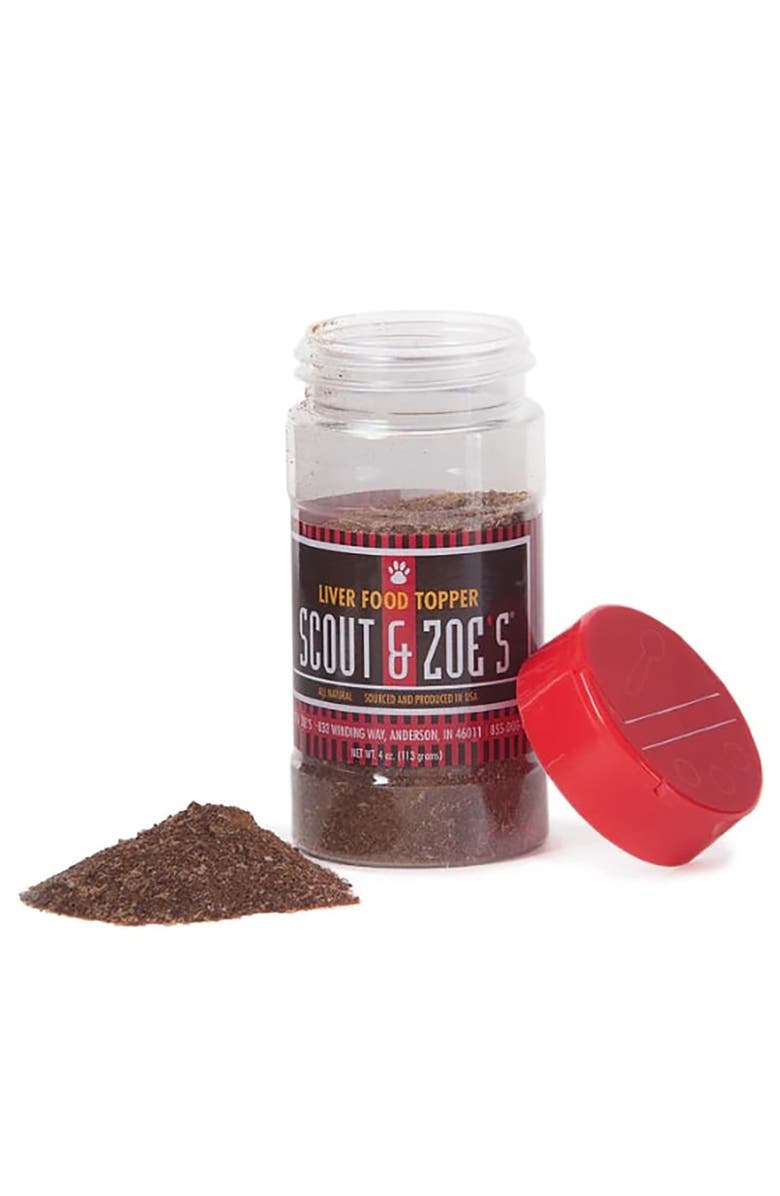 Scout & Zoe's Pet Food Topper, Beef Liver Powder, 4oz Bottle, Dogs & Cats, Alternate, color, Multicolored