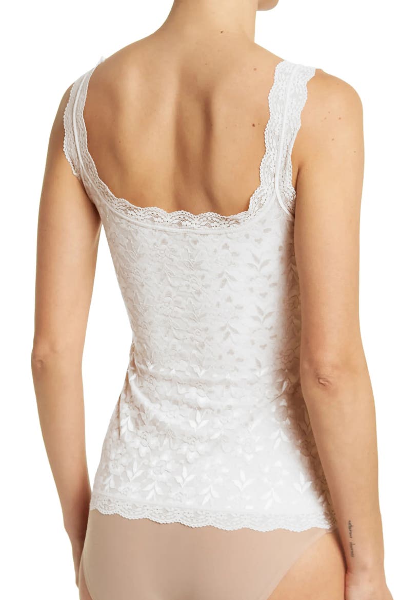Allover Lace Lined Camisole, Alternate, color, WHITE