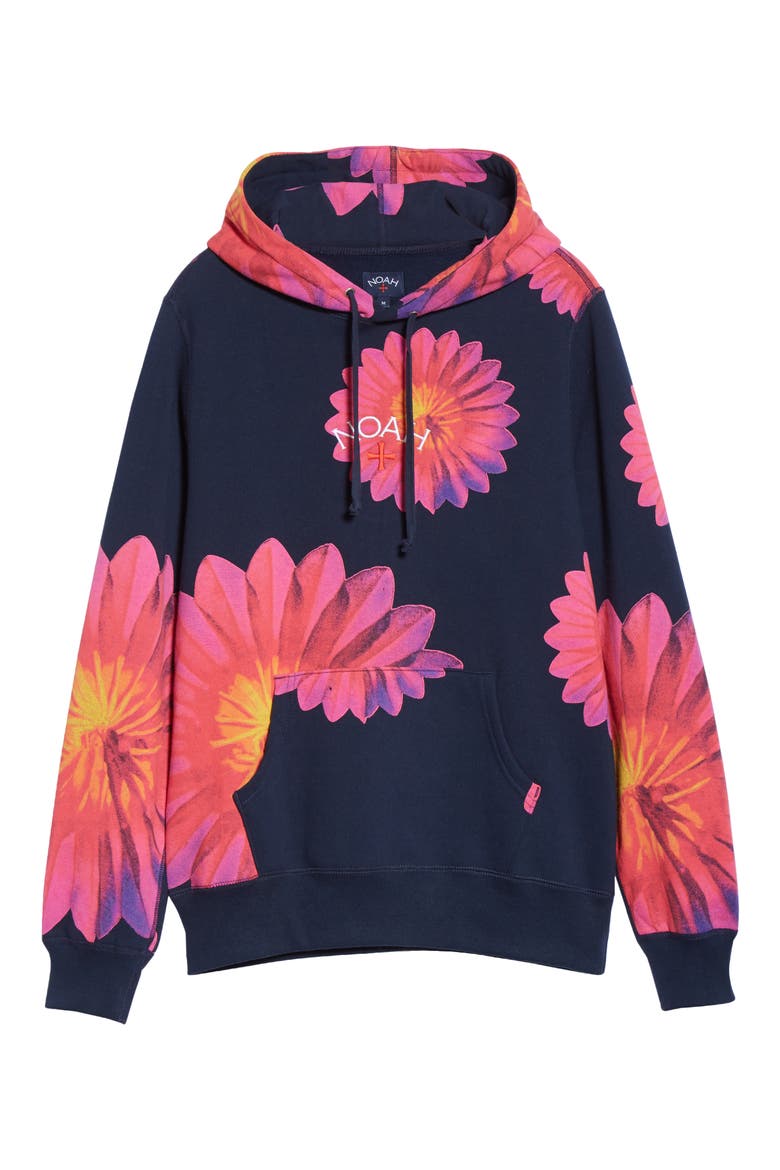 x B-52s Floral Cotton Hoodie (Nordstrom Exclusive), Main, color, NAVY FLORAL