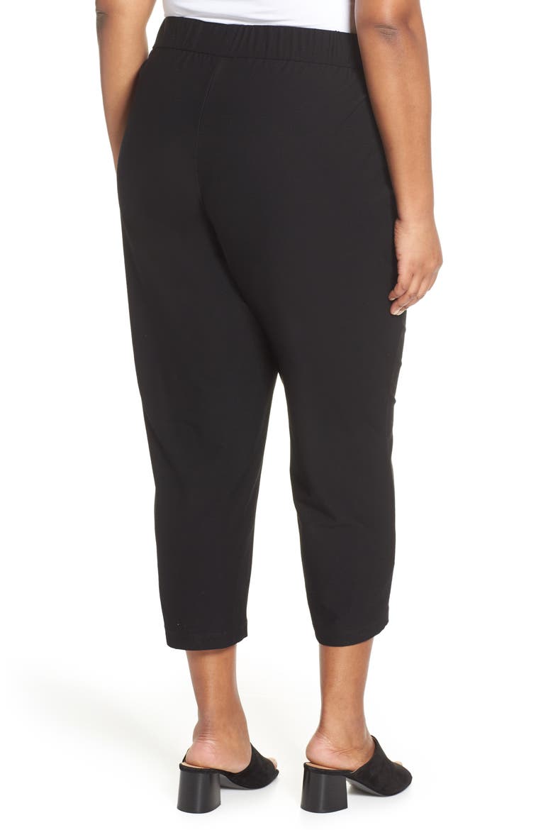 Tapered Ankle Pants, Alternate, color, BLACK