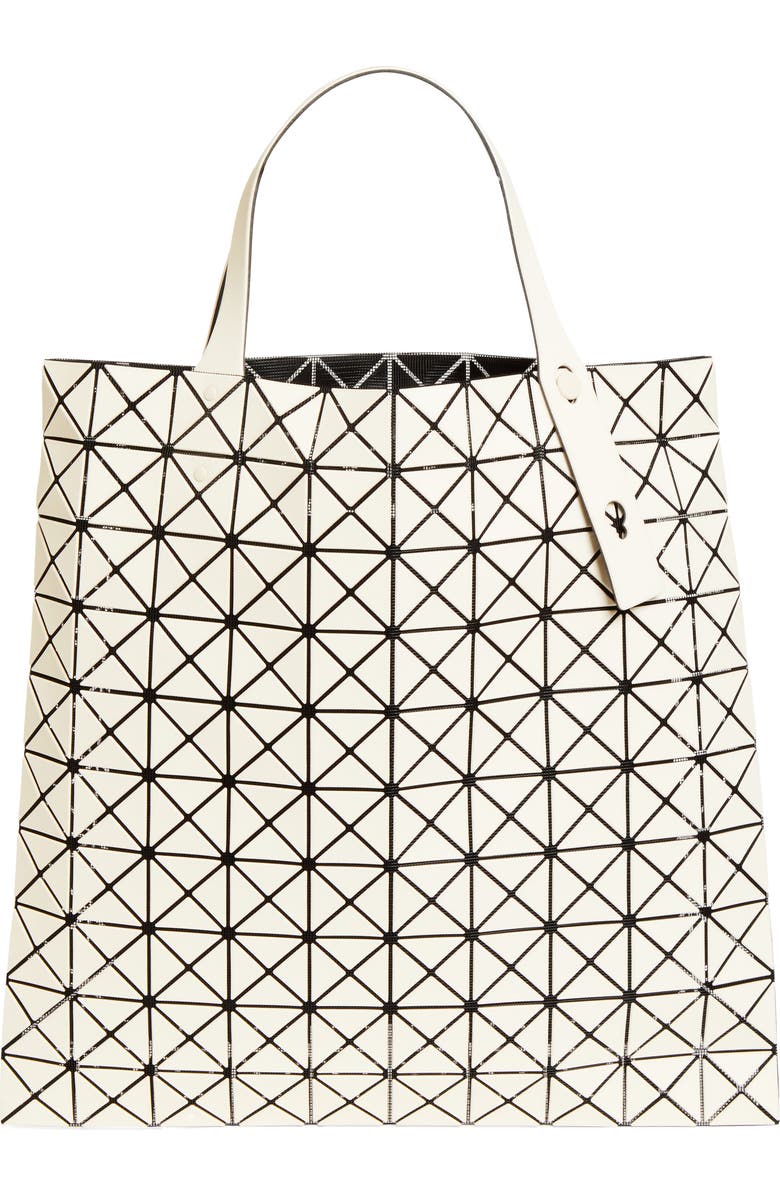 Bao Bao Issey Miyake Prism Frost Tote, Main, color, White Beige