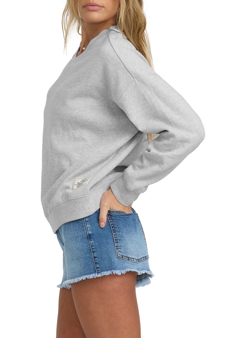 Cambridge V-Neck Sweatshirt, Alternate, color, HEATHER GREY