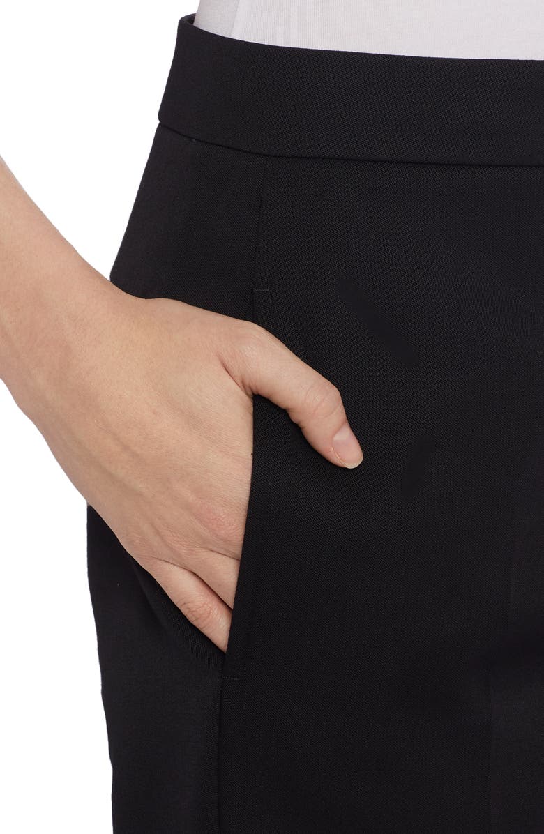 Jil Sander Wool Gabardine Flare Trousers, Alternate, color, 