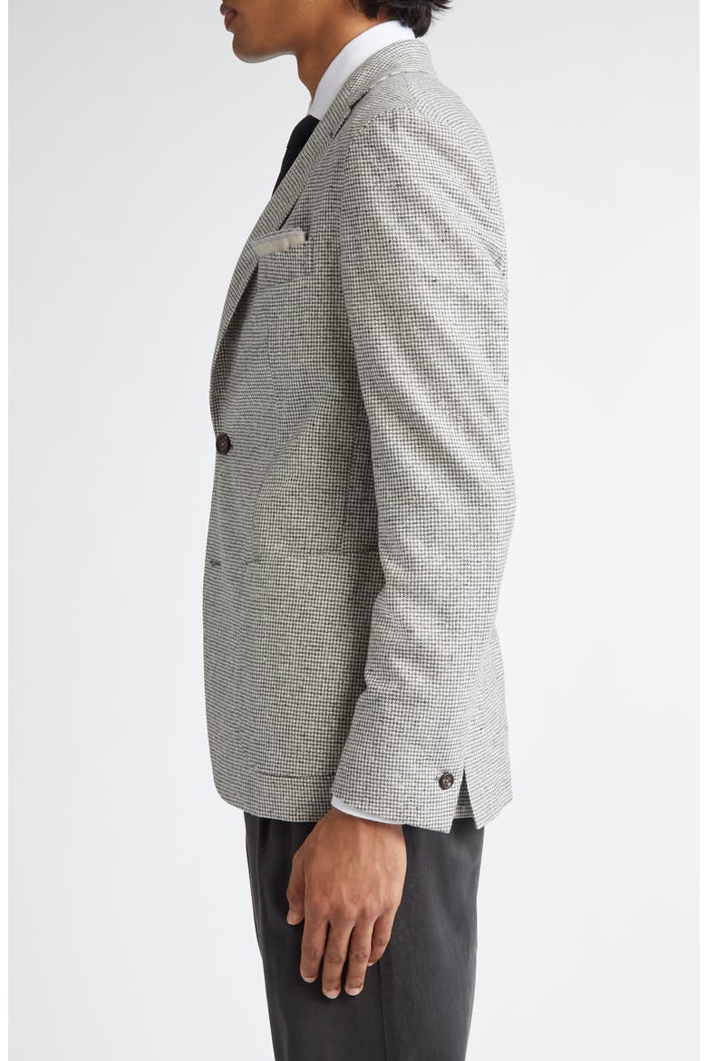 Houndstooth Wool & Cashmere Sport Coat, Alternate, color, LIGHT GRAY MELANGE