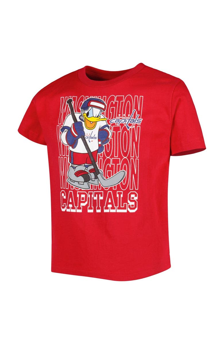 Outerstuff Preschool Red Washington Capitals Disney Three-Peat Logo T-Shirt, Alternate, color,
