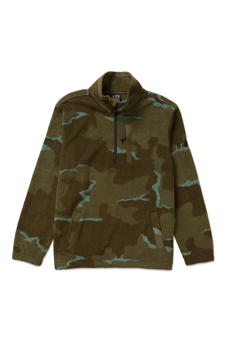 Boundary Fleece Half Zip Pullover, Alternate, color, MILITARY CAMO