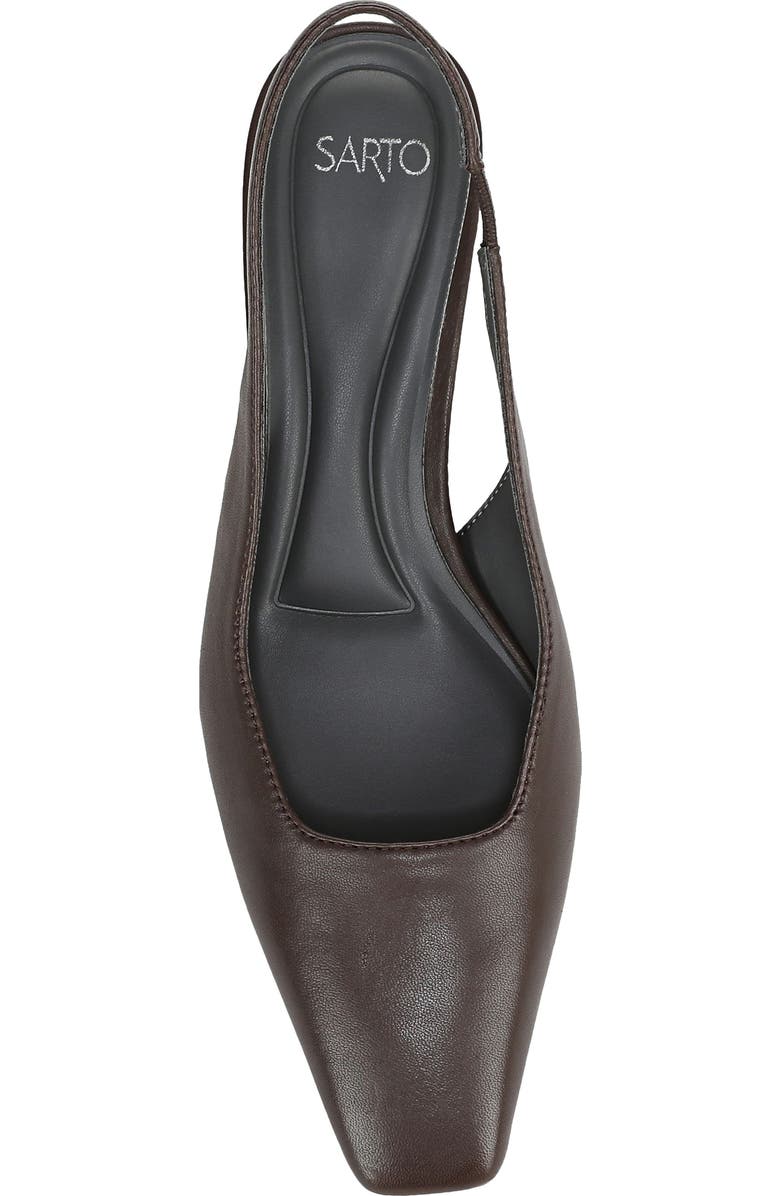 SARTO by Franco Sarto Raven Slingback Kitten Heel Pump, Alternate, color, Chocolate Brown