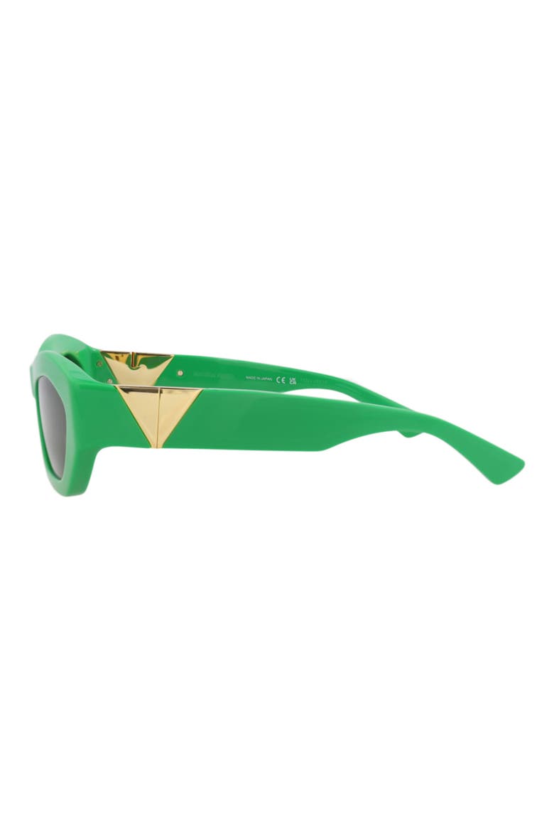 54mm Round Polarized Sunglasses, Alternate, color, GREEN GREEN GREEN