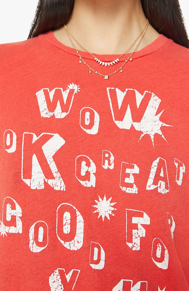 MOTHER The Sinful Short Sleeve Graphic T-Shirt, Alternate, color, Ok Great