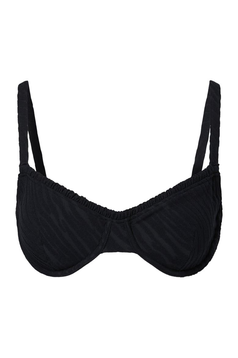Marilyn Bikini Top, Alternate, color, BLACK