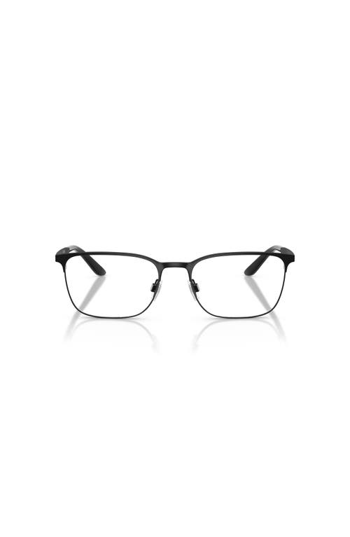 Giorgio Armani 53mm Square Optical Glasses In Black