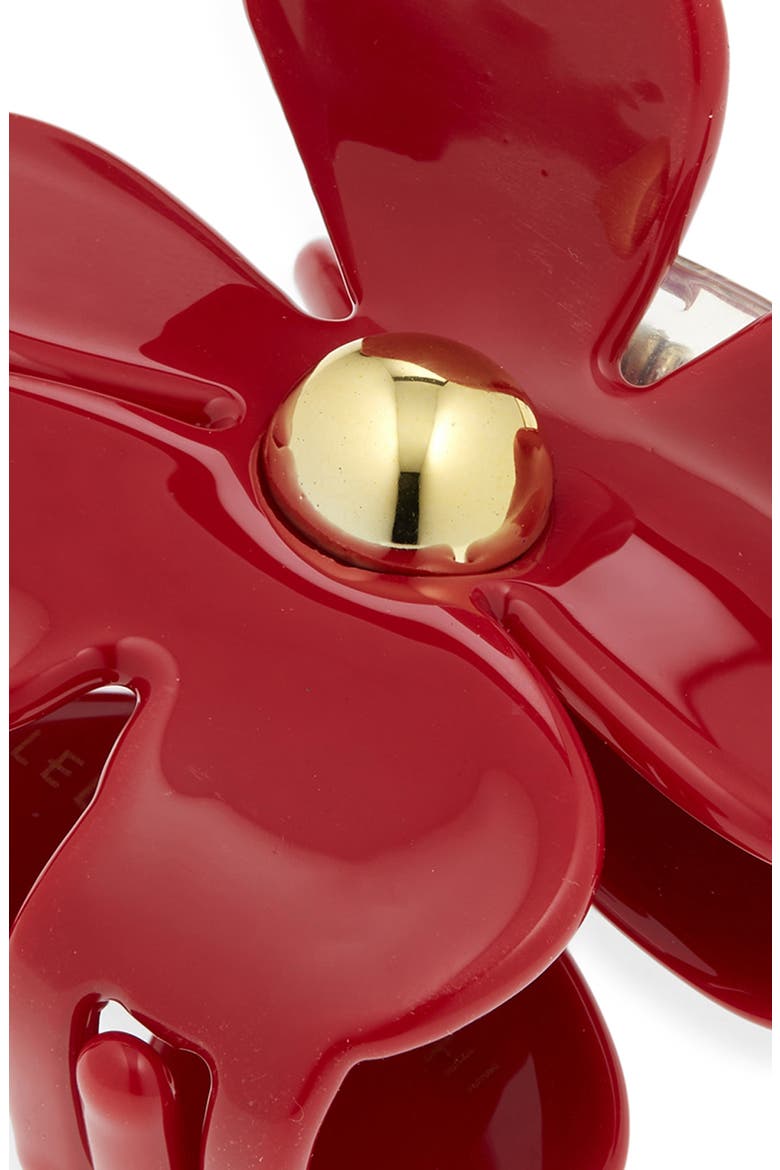 Lily Claw Clip, Alternate, color, SCARLET