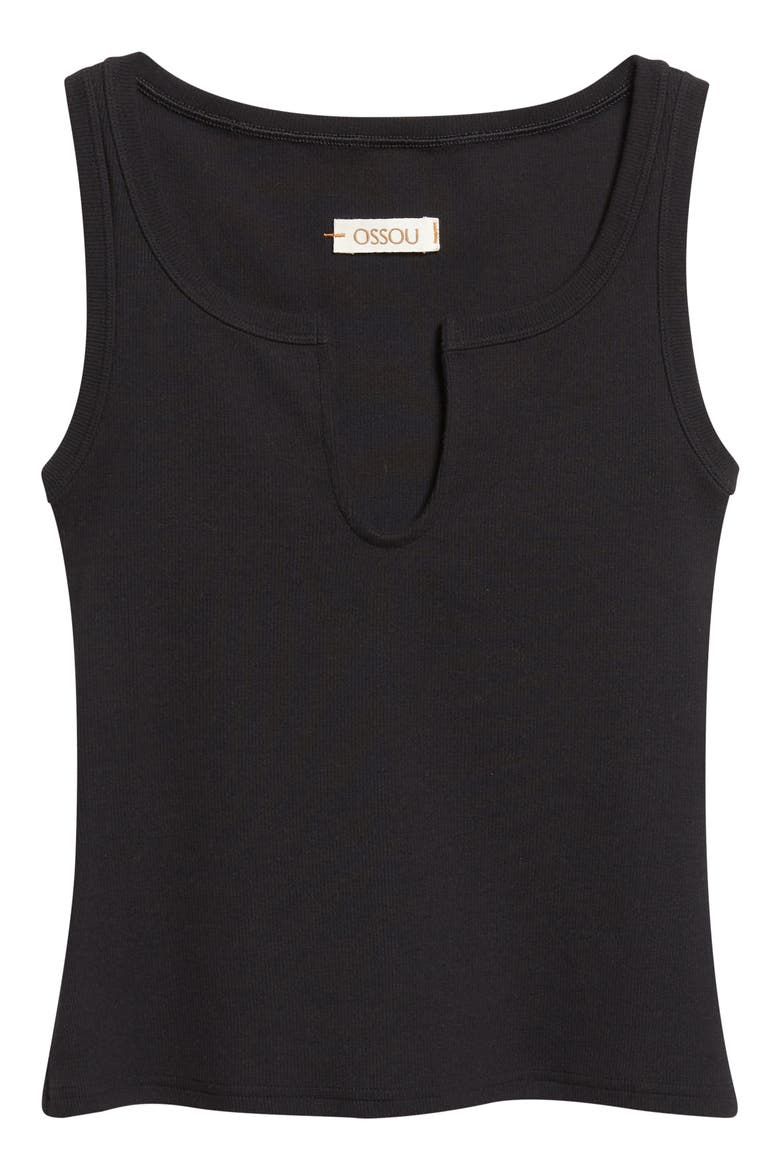 Sierra Double Scoop Rib Tank, Alternate, color, BLACK