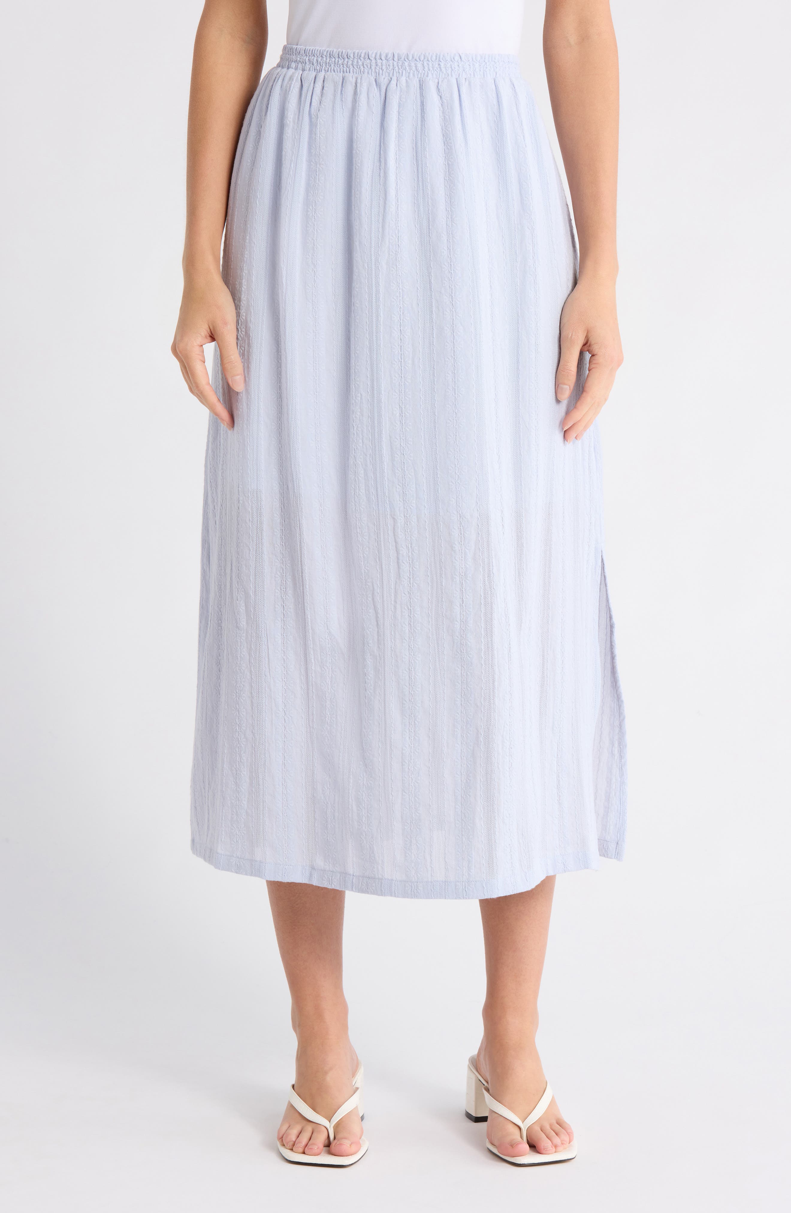 Cotton Jacquard Midi Skirt - image 3