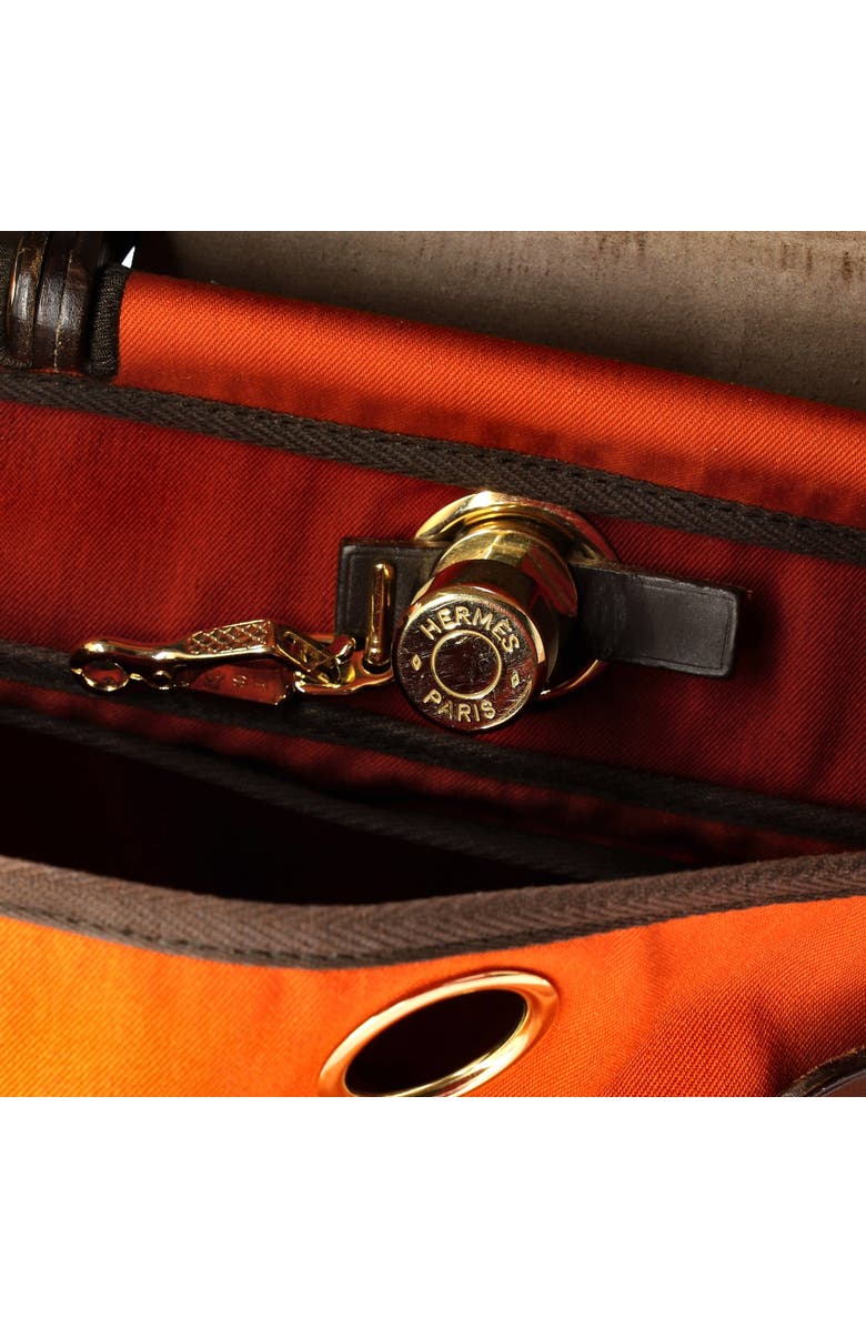 Pre-Owned Hermes Herbag Toile and Leather PM, Alternate, color, Orange