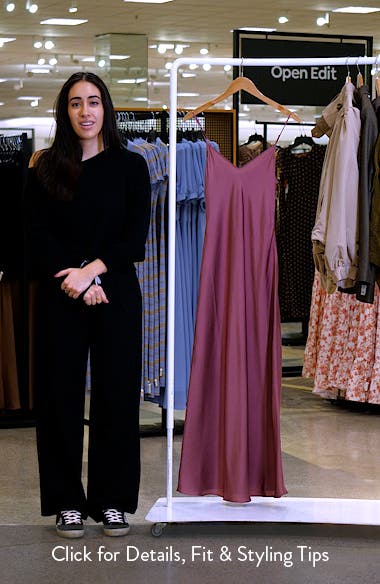 AllSaints Bryony V-Neck Maxi Slipdress (Women) | Nordstromrack