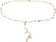 Kate Spade New York two-tone charm chain belt