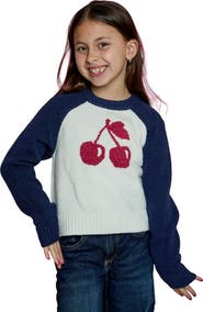 Design History Kids' Cherry Raglan Sweater
