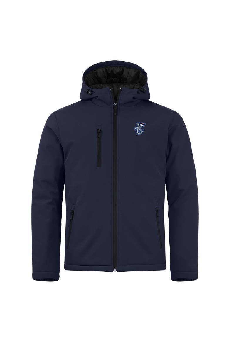 Men's Cutter & Buck  Navy Corpus Christi Hooks  Clique Equinox Insulated Softshell Full-Zip Jacket, Alternate, color, Navy