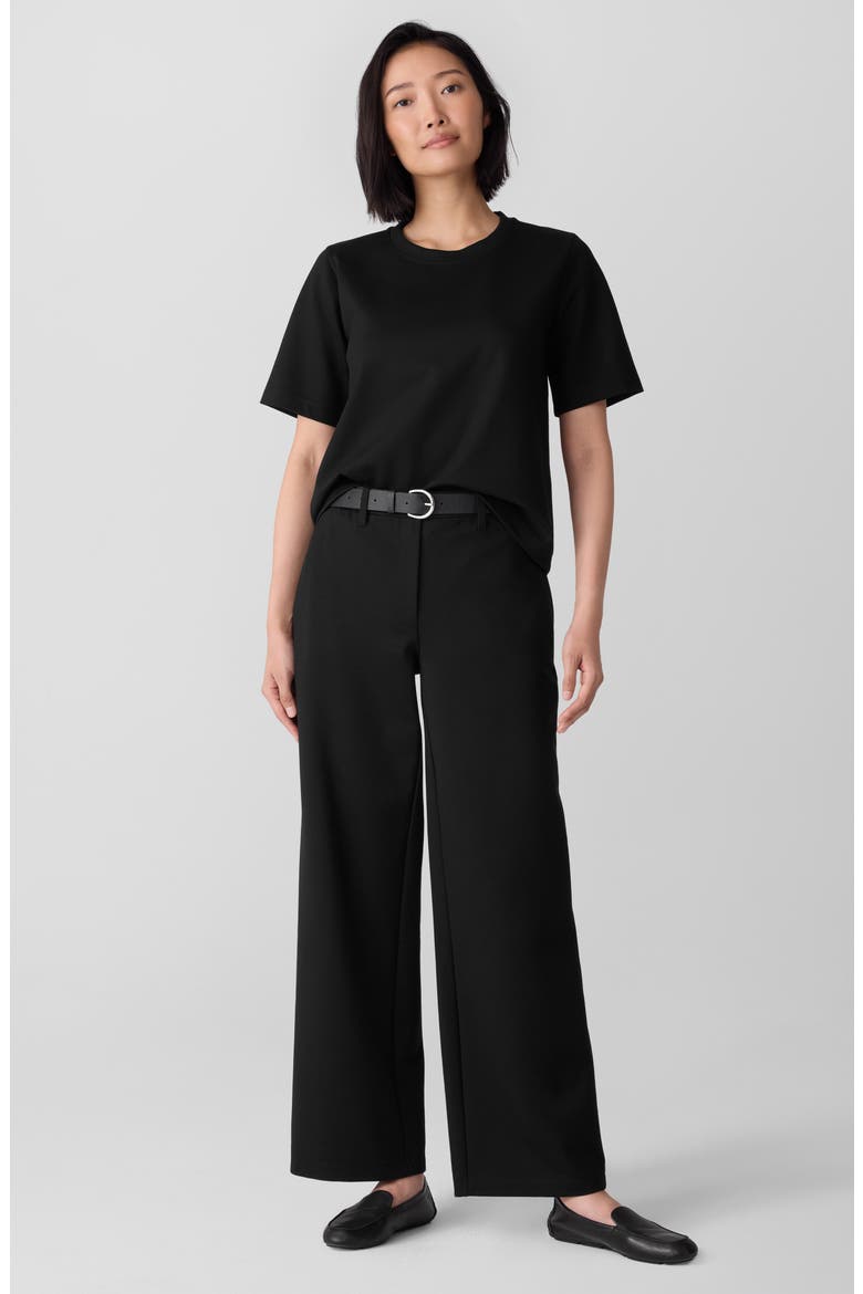 High Waist Wide Leg Pants, Alternate, color, BLACK