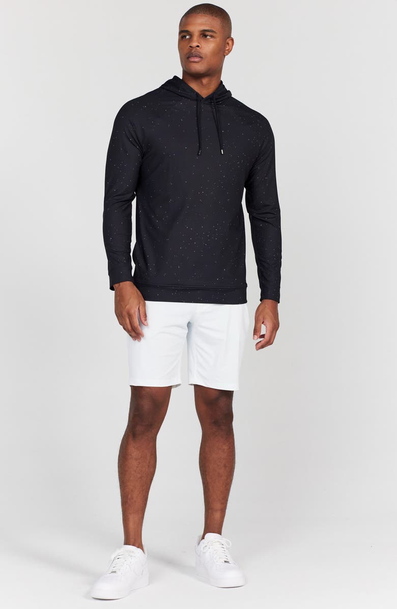 Redvanly Chivas Flecked Stretch Hoodie, Alternate, color, 