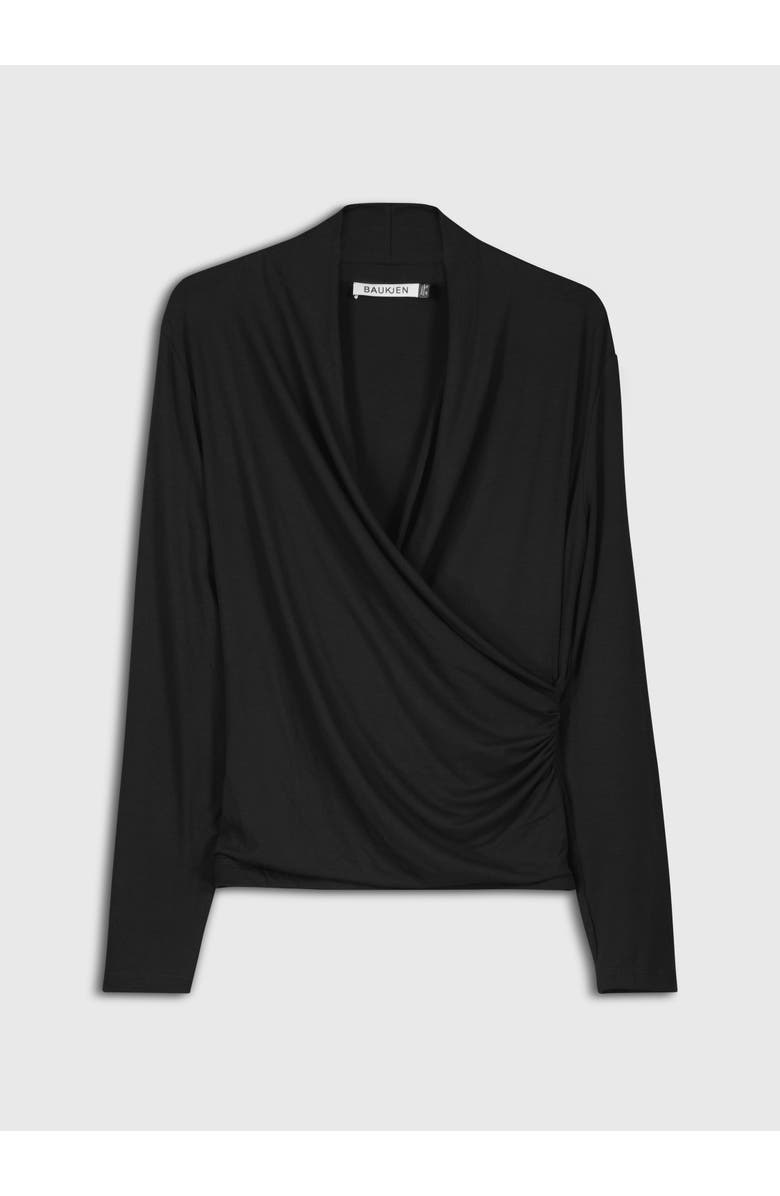 Baukjen Gylda Wrap Top, Alternate, color, Caviar Black