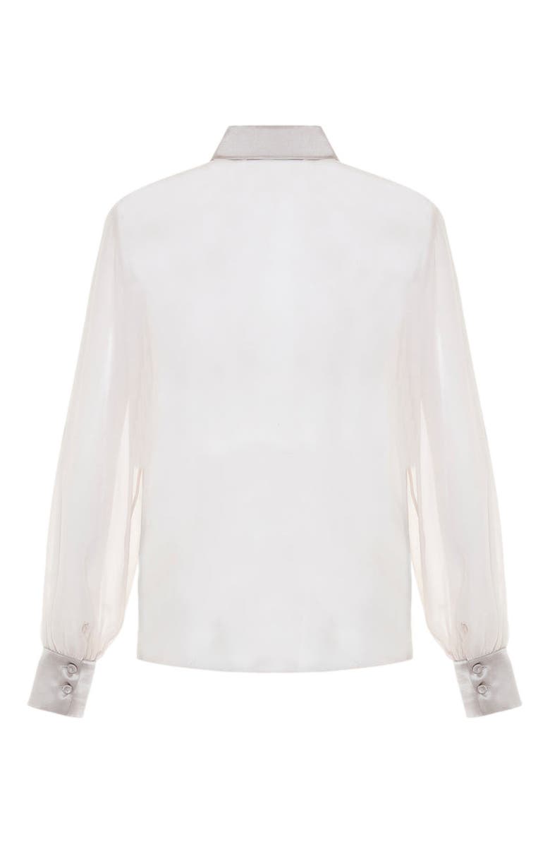 THEO The Label Idalia Plasteron Chiffon Blouse, Alternate, color, 