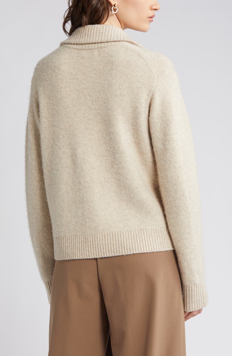 Nordstrom Signature Wool & Cashmere Collar Cardigan, Alternate, color,