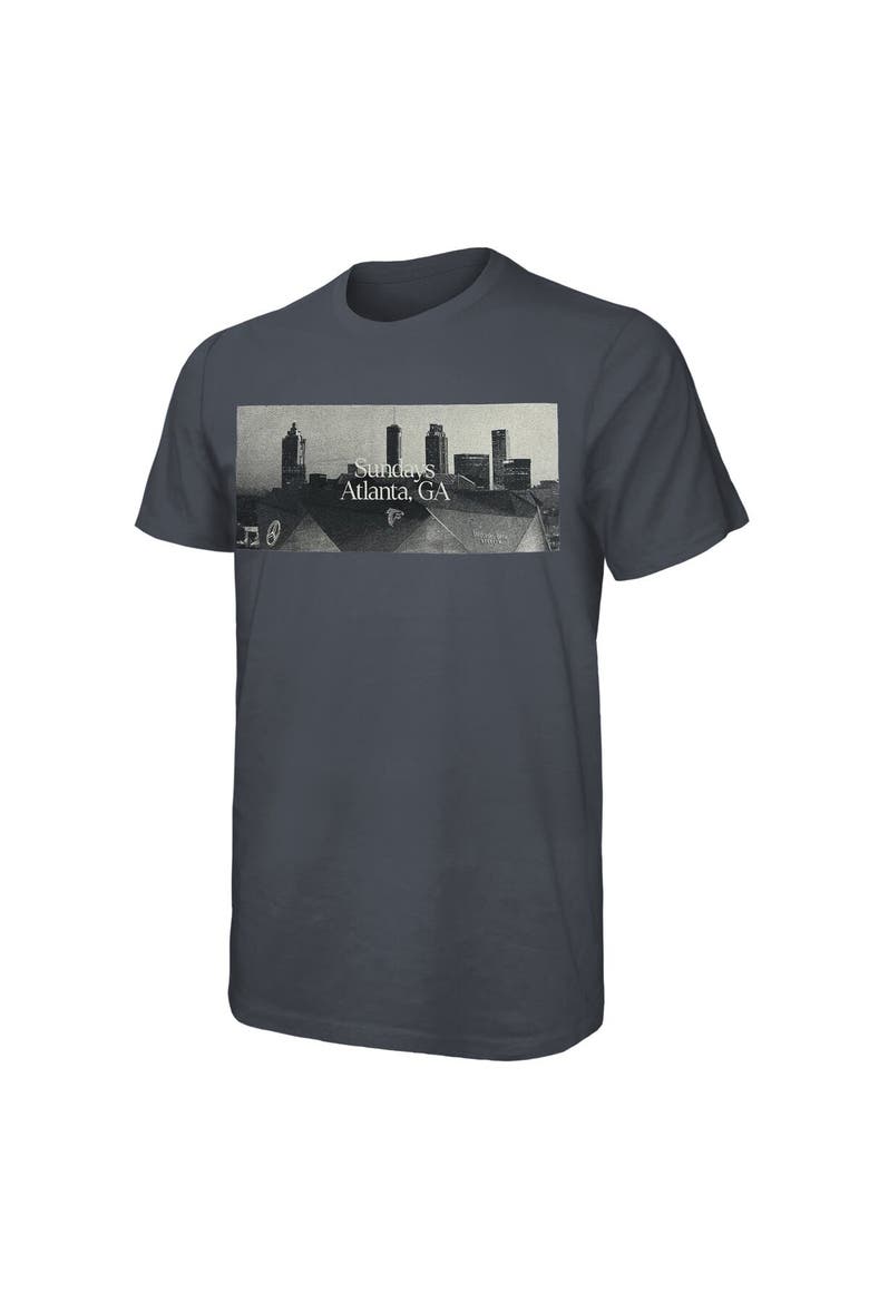 Men's Majestic Threads Gray Atlanta Falcons Sundays Skyline T-Shirt, Alternate, color, Gray