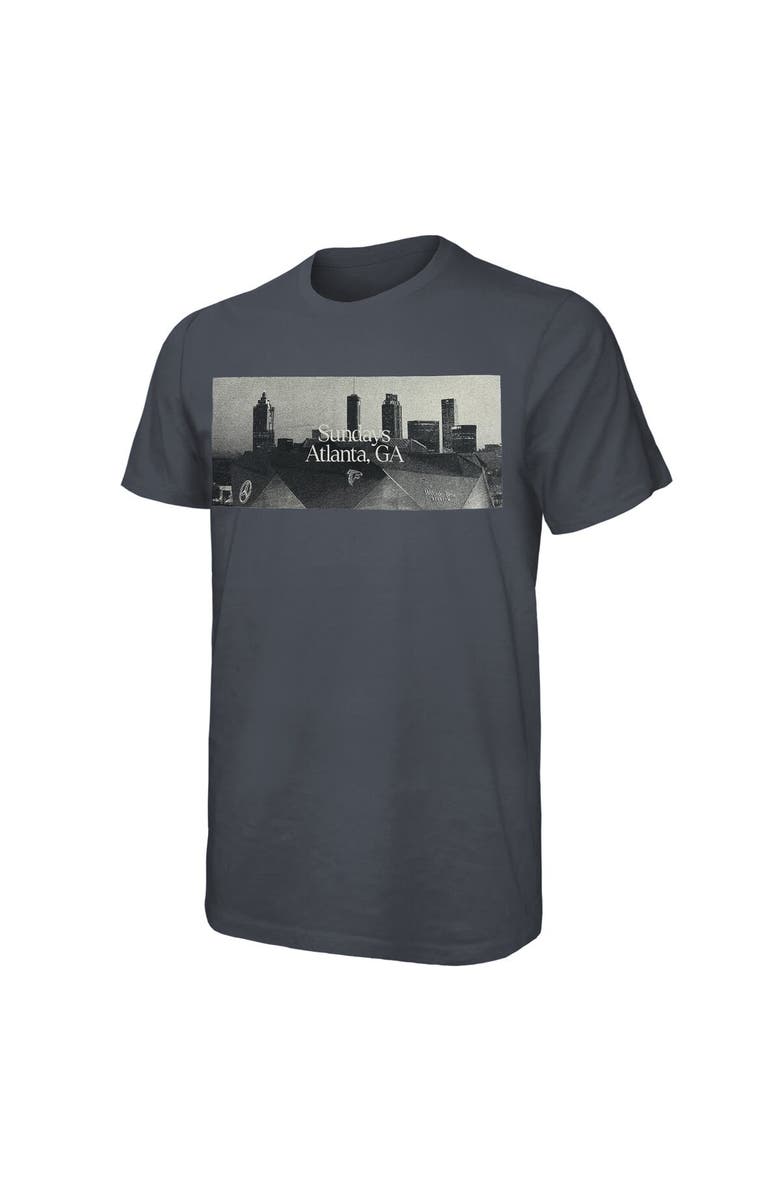 Majestic Threads Men's Majestic Threads Gray Atlanta Falcons Sundays Skyline T-Shirt, Alternate, color, Gray