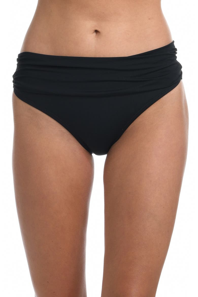 Island Goddess Hipster Bikini Bottoms, Main, color, BLACK