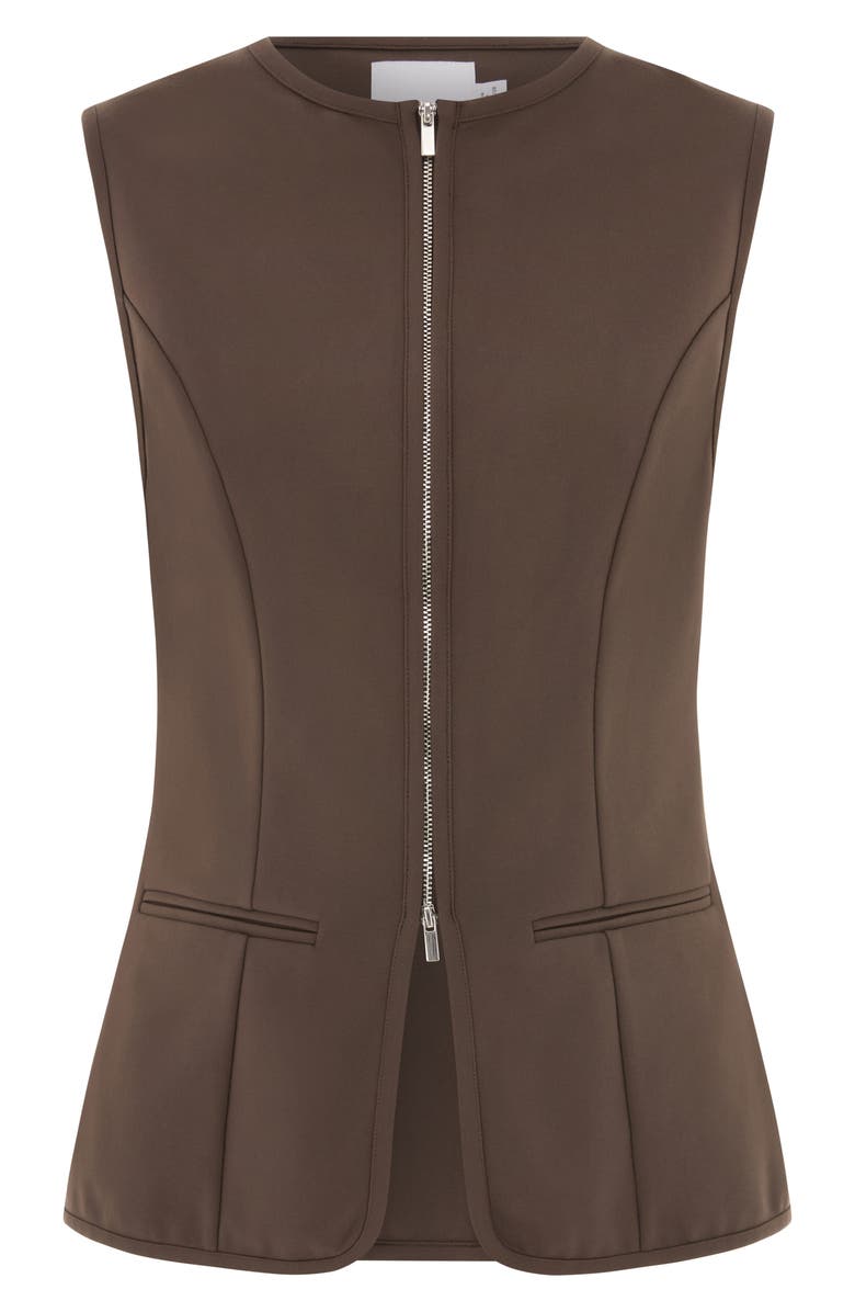 ALIGNE Miguel Zip Ponte Vest, Alternate, color, Brown