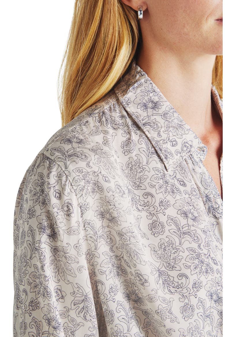Mackenzie Paisley Print Blouse, Alternate, color, MOONSTONE FLRL