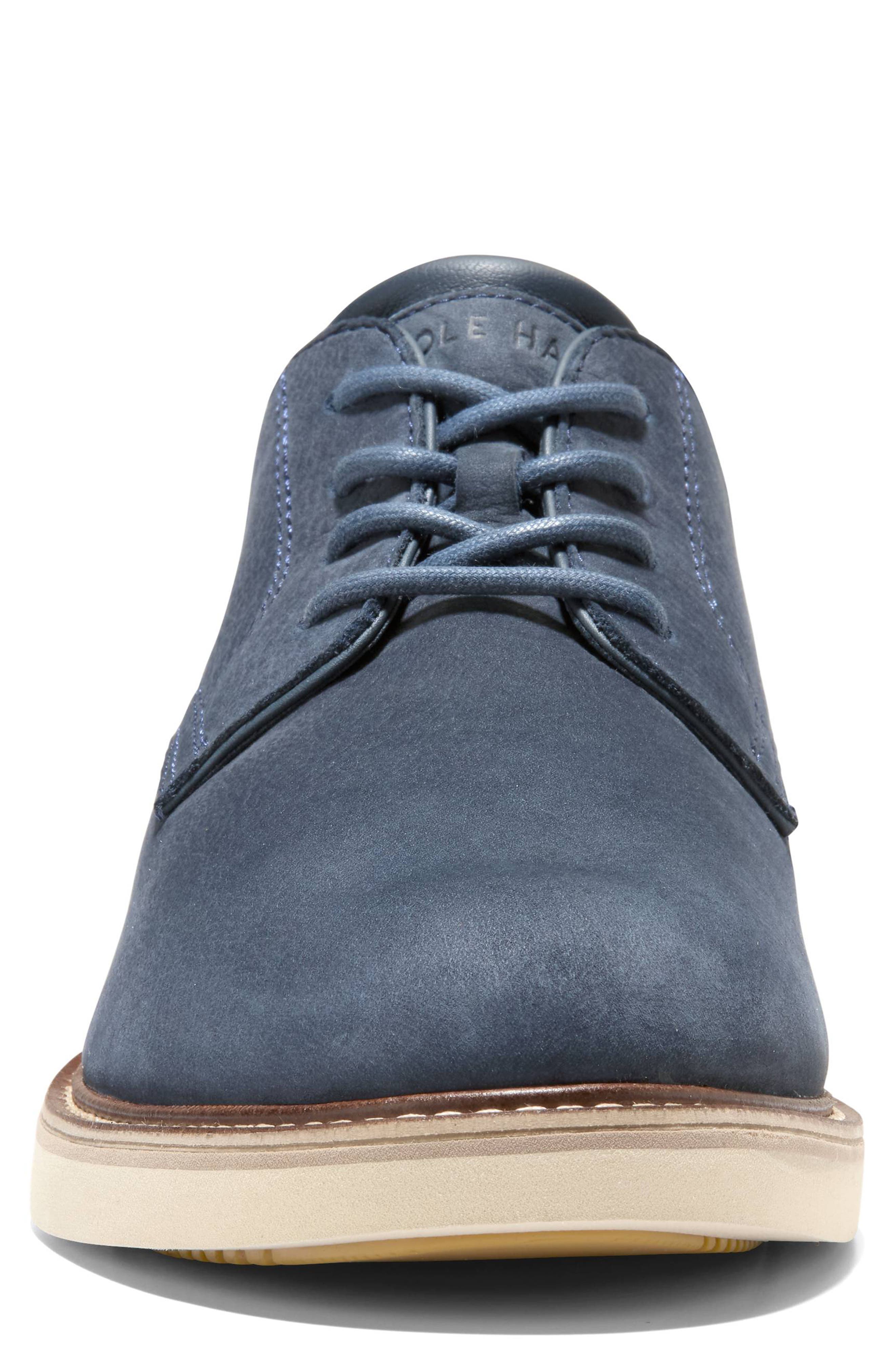 Cole Haan American Classics Montrose Plain Toe Derby, Alternate, color, Navy Blazer Nubuck / Angora