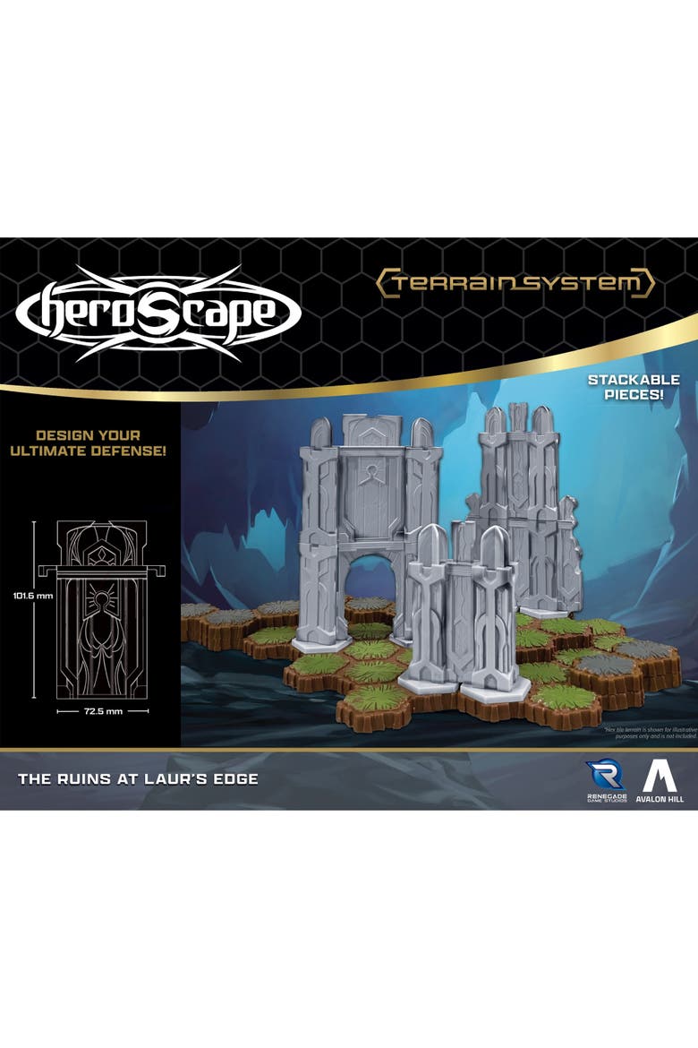 Heroscape The Ruins at Laur's Edge Terrain Expansion, Alternate, color, Multicolored