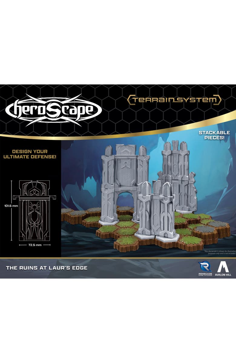 Renegade Game Studios Heroscape The Ruins at Laur's Edge Terrain Expansion, Alternate, color, Multicolored
